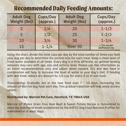 Lil' Plates Small Breed Dog Food, Grain Free Real Texas Beef and Sweet Potato Recipe, Small Dog Food - 20 Lb Bag