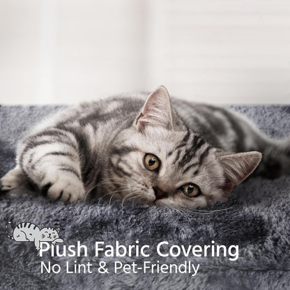 Cat Tree 33In Cat Tower, Multi-Level Cat Condo with Extra Scratch Boards and Sisal Posts as Kitty Activity Center